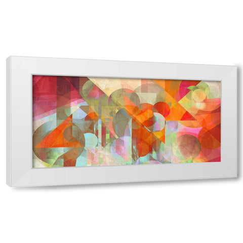 Alternate Movements White Modern Wood Framed Art Print by Kaj, Rama
