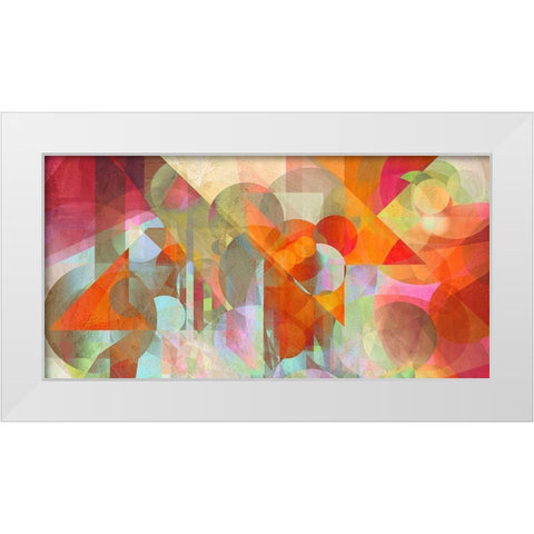 Alternate Movements White Modern Wood Framed Art Print by Kaj, Rama