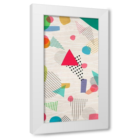 Optimistic Rebellion Part 2 White Modern Wood Framed Art Print by Rama, Kaj