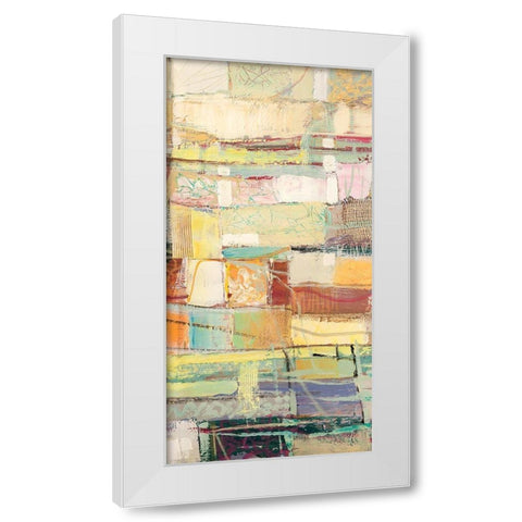 Caleidoscopio (detail) B White Modern Wood Framed Art Print by Lucas