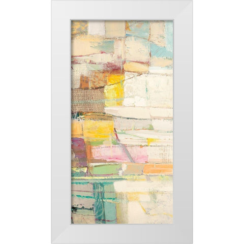 Caleidoscopio (detail) C White Modern Wood Framed Art Print by Lucas