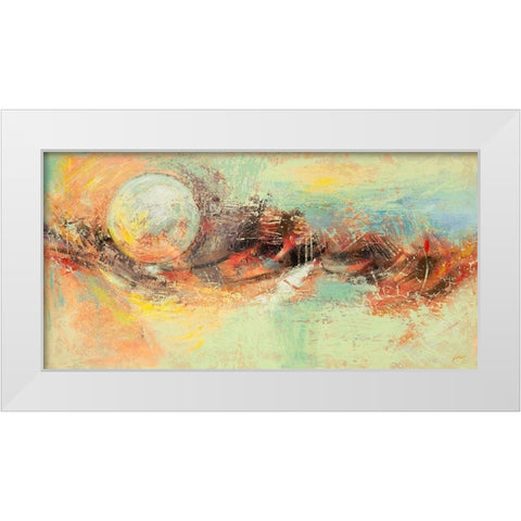 Luna destate White Modern Wood Framed Art Print by Lucas