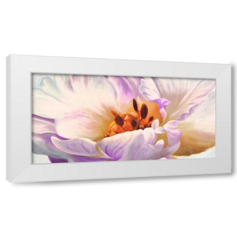Tulipe White Modern Wood Framed Art Print by Villa, Luca