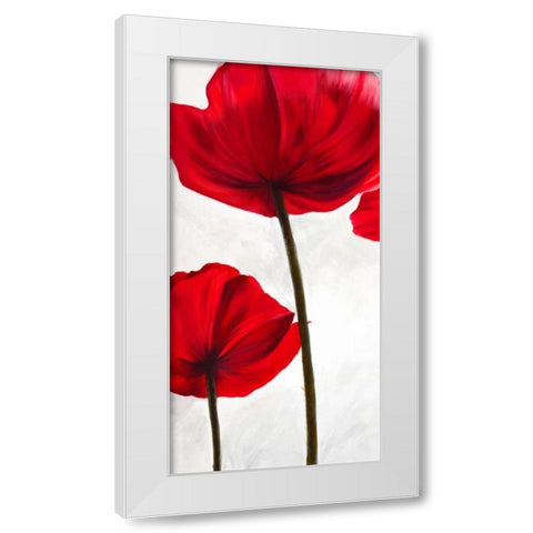 Reds I White Modern Wood Framed Art Print by Villa, Luca