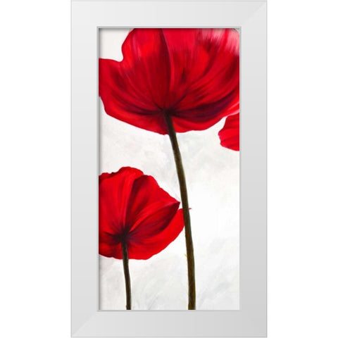 Reds I White Modern Wood Framed Art Print by Villa, Luca