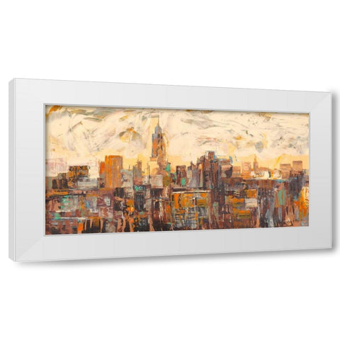 Mattino a New York White Modern Wood Framed Art Print by Florio, Luigi