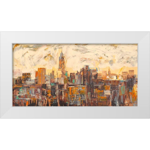 Mattino a New York White Modern Wood Framed Art Print by Florio, Luigi