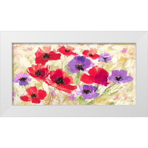 Campo in Primavera White Modern Wood Framed Art Print by Florio, Luigi