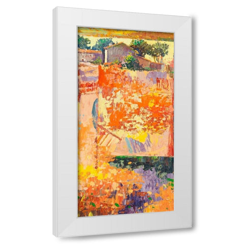 Colore dei campi III White Modern Wood Framed Art Print by Gasoline Images
