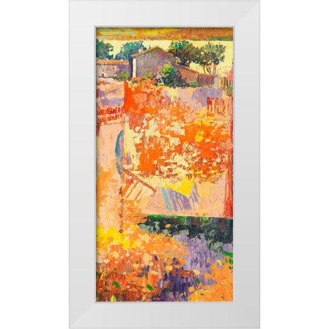 Colore dei campi III White Modern Wood Framed Art Print by Gasoline Images