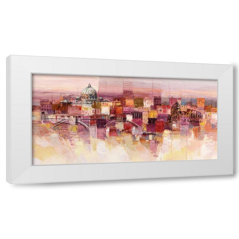 Sognando Roma White Modern Wood Framed Art Print by Florio, Luigi