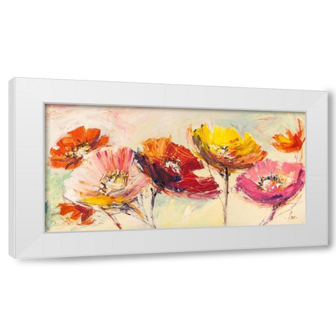 Nel vento White Modern Wood Framed Art Print by Luigi, Florio