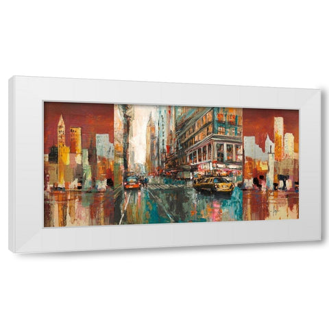 NYC-1 White Modern Wood Framed Art Print by Luigi, Florio