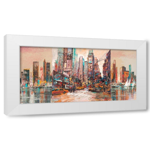 NYC-2 White Modern Wood Framed Art Print by Luigi, Florio