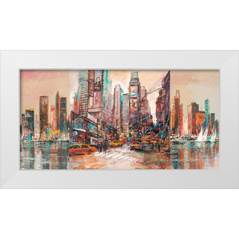 NYC-2 White Modern Wood Framed Art Print by Luigi, Florio