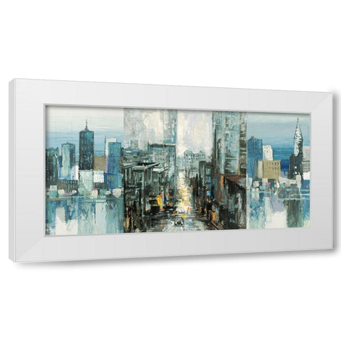 NYC-3 White Modern Wood Framed Art Print by Luigi, Florio