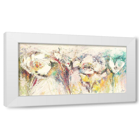 Flora I White Modern Wood Framed Art Print by Florio, Luigi
