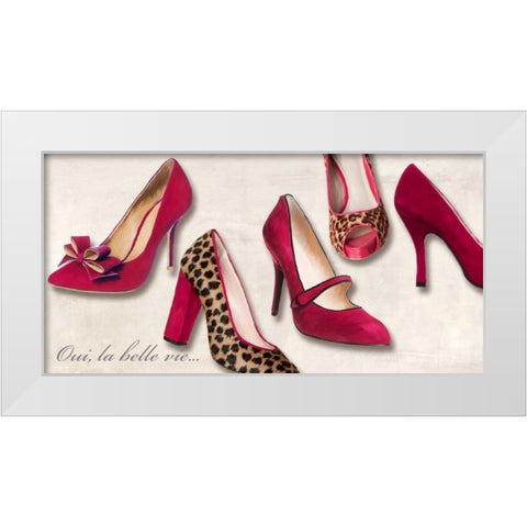 Oui la belle vieâ€¦ White Modern Wood Framed Art Print by Clair, Michelle