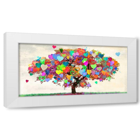 Tree of Love White Modern Wood Framed Art Print by Rodrigues, Malia