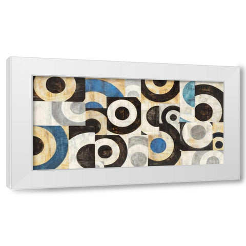 Universo circolare White Modern Wood Framed Art Print by Nava, Sandro