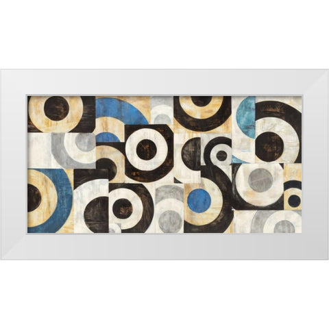 Universo circolare White Modern Wood Framed Art Print by Nava, Sandro
