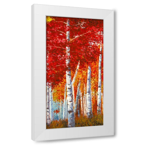 Betulle I White Modern Wood Framed Art Print by Masera, Angelo