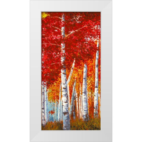 Betulle I White Modern Wood Framed Art Print by Masera, Angelo