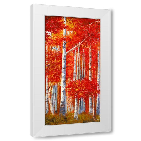 Betulle II White Modern Wood Framed Art Print by Masera, Angelo