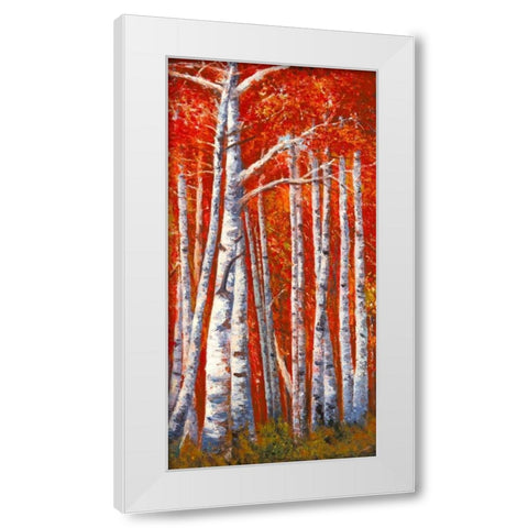 Betulle III White Modern Wood Framed Art Print by Masera, Angelo