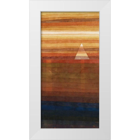 The Intercessor White Modern Wood Framed Art Print by Klee, Paul