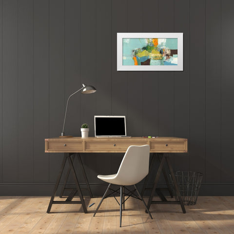 Una pace riacquistata White Modern Wood Framed Art Print by Piovan, Maurizio