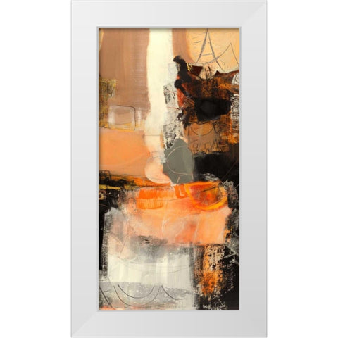 Nuovi incontri II White Modern Wood Framed Art Print by Piovan, Maurizio