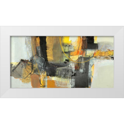 La mietitura White Modern Wood Framed Art Print by Piovan, Maurizio