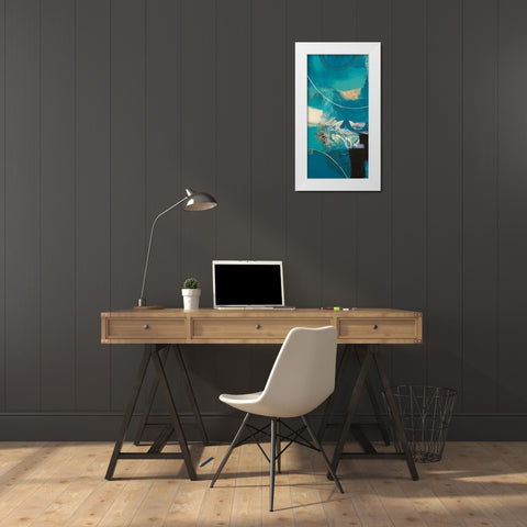 Un viaggio II White Modern Wood Framed Art Print by Piovan, Maurizio