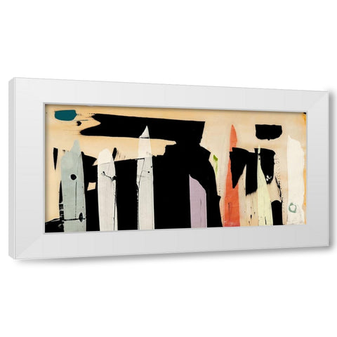 Journey into Sound White Modern Wood Framed Art Print by Winkel, Peter