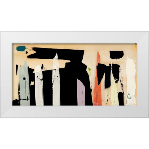Journey into Sound White Modern Wood Framed Art Print by Winkel, Peter