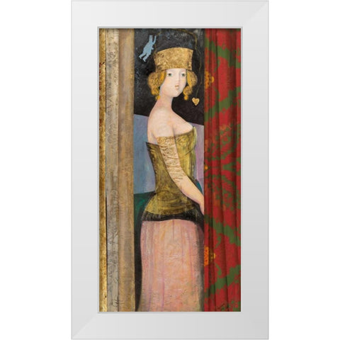 Dietro le tende White Modern Wood Framed Art Print by Petrillo, Rossana
