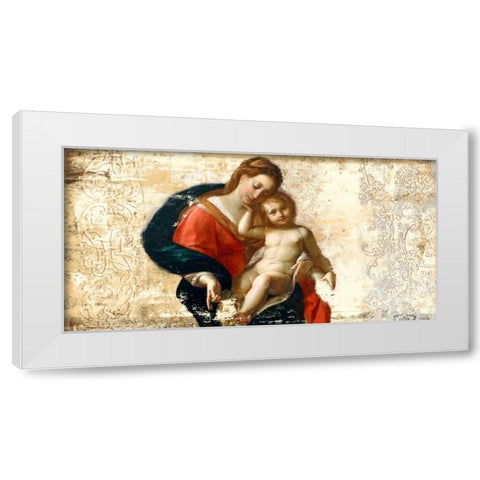 Madonna and Child-after Procaccini White Modern Wood Framed Art Print by Roux, Simon