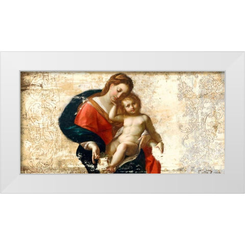 Madonna and Child-after Procaccini White Modern Wood Framed Art Print by Roux, Simon
