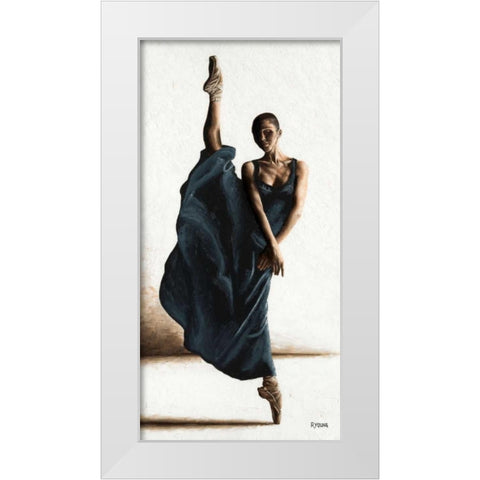 Equilibrium White Modern Wood Framed Art Print by Young, Richard