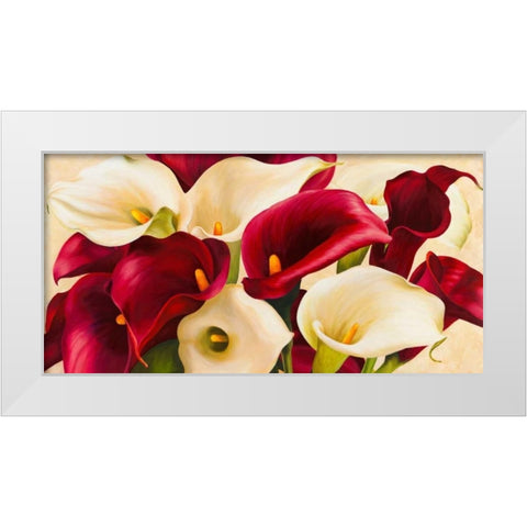 Calla composition White Modern Wood Framed Art Print by Biffi, Serena