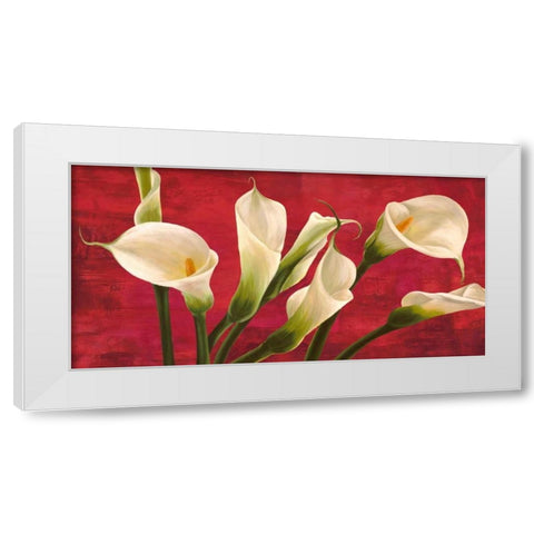 Calle in rosso White Modern Wood Framed Art Print by Biffi, Serena