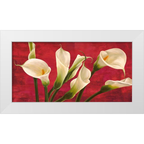 Calle in rosso White Modern Wood Framed Art Print by Biffi, Serena