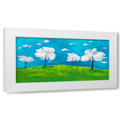 Valley of clouds White Modern Wood Framed Art Print by Lamanche, Stef