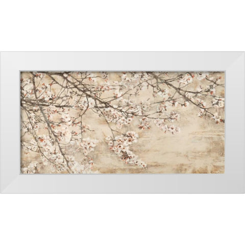 Ciliegio in fiore White Modern Wood Framed Art Print by Mei, Silvia