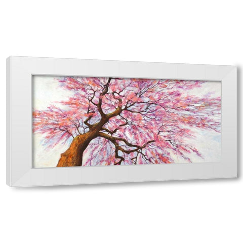 Sotto l albero in fiore White Modern Wood Framed Art Print by Mei, Silvia