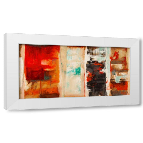 Seasons White Modern Wood Framed Art Print by Stone, Jim