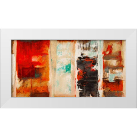 Seasons White Modern Wood Framed Art Print by Stone, Jim