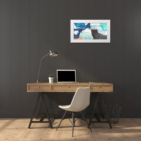 High Tide White Modern Wood Framed Art Print by Jim, Stone