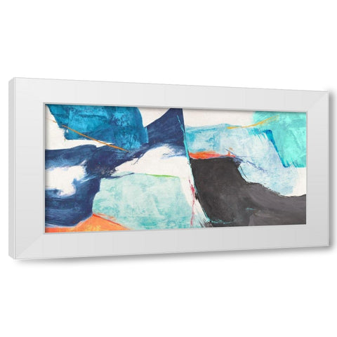 High Tide White Modern Wood Framed Art Print by Jim, Stone